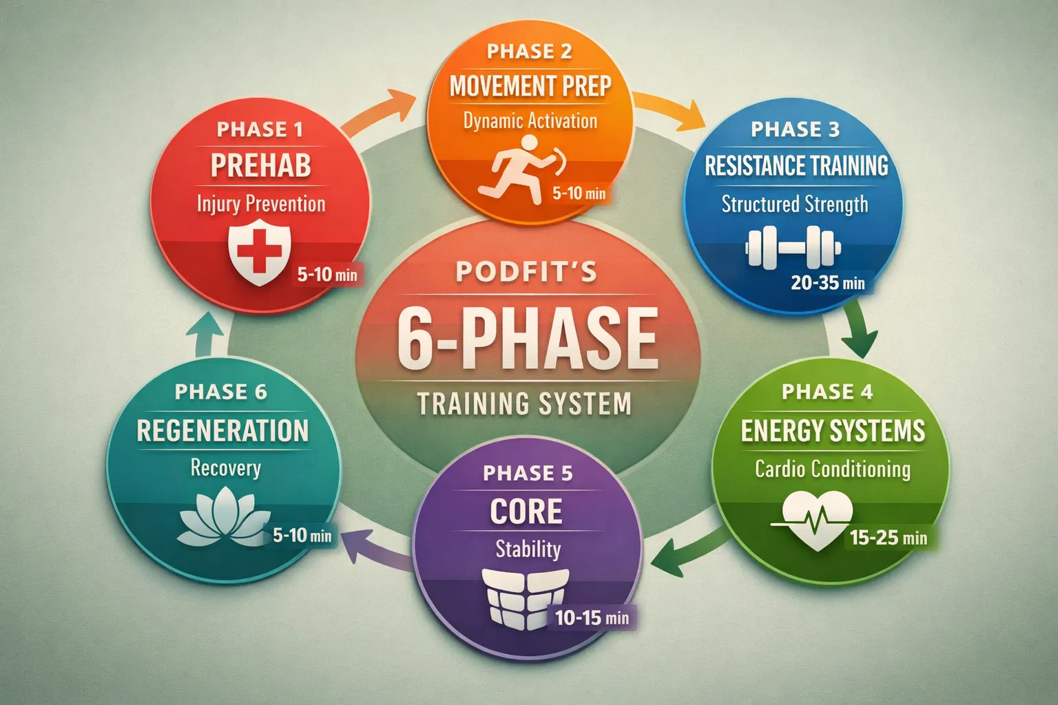 Podfit's 6-Phase Training System